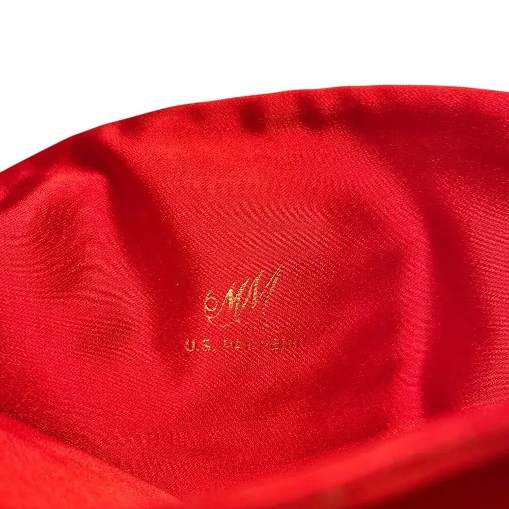 1960s Morris Moskowitz MM Vintage Red Velvet Bow Clutch w/ Kisslock Coin Purse